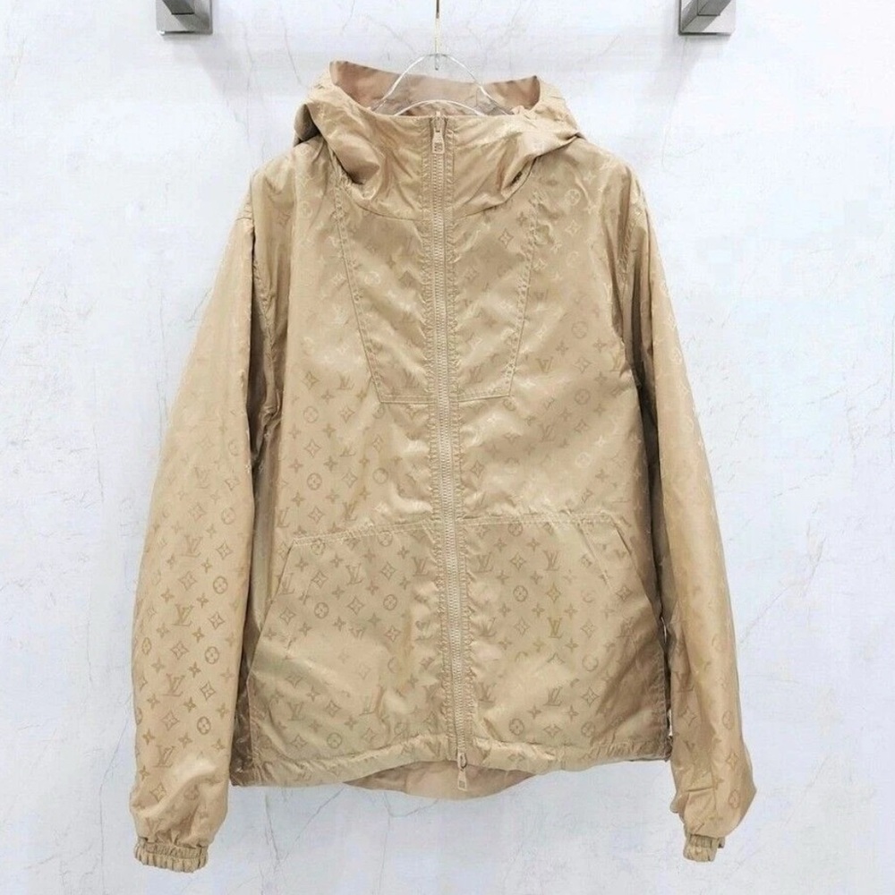 Authentic Louis Vuitton Monogram Reversible Jacket Gold